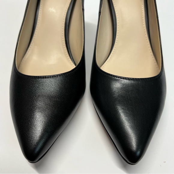 Cole Haan Gemma Logo Pump 8.5B Black Leather Slip on Comfort Business Casual - Picture 6 of 12